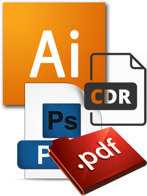 Векторные и растровые форматы: AI, CDR, PSD, PDF