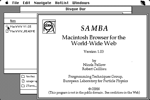 история развития браузер Samba