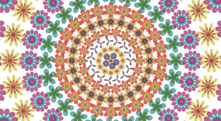 flower - пример разноцветного графического фона