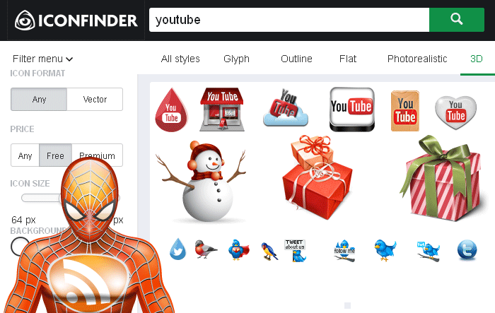 Большая коллекция иконок для сайта и Windows от сервиса IconFinder